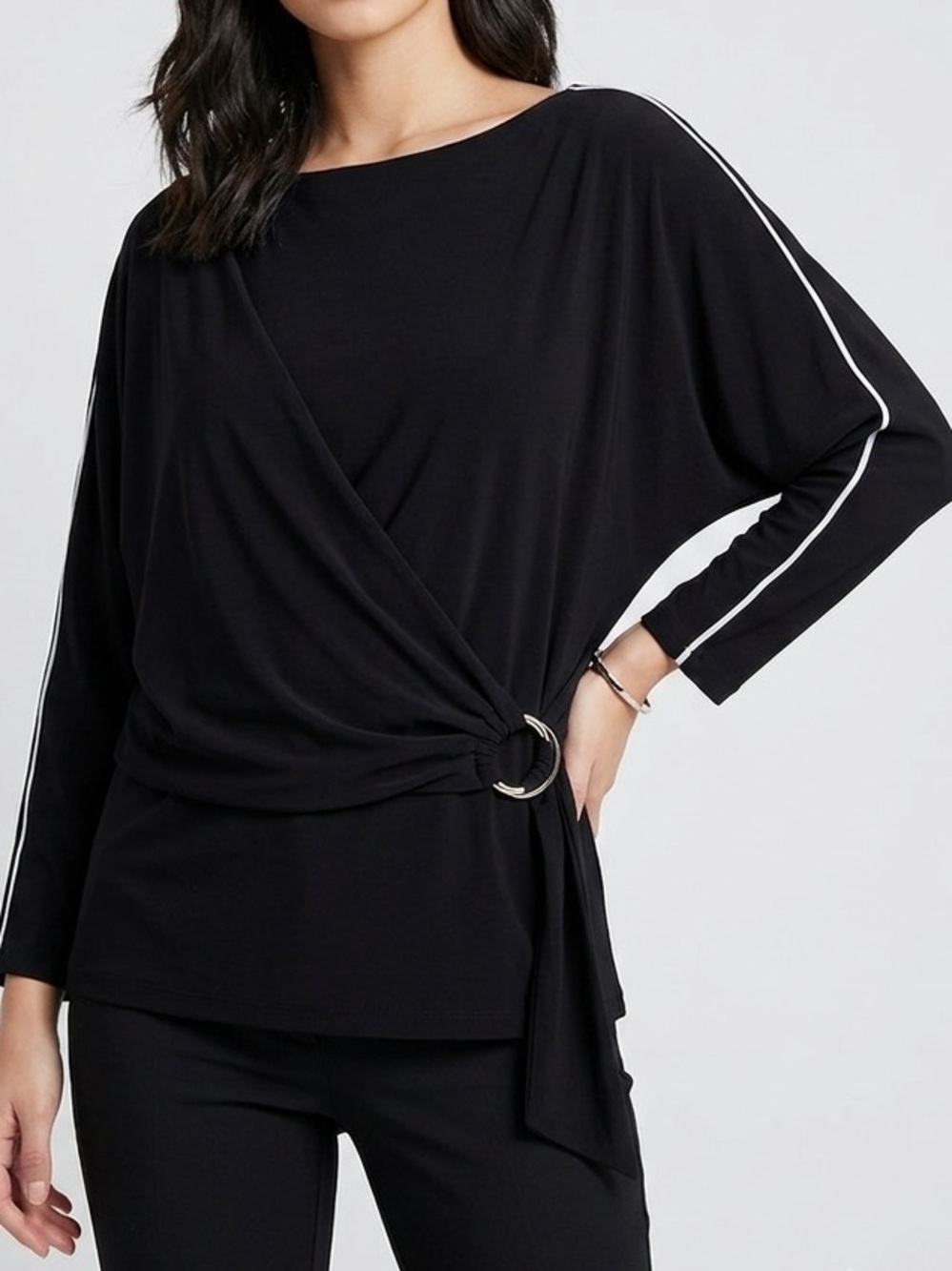 Side Buckle Accent Top